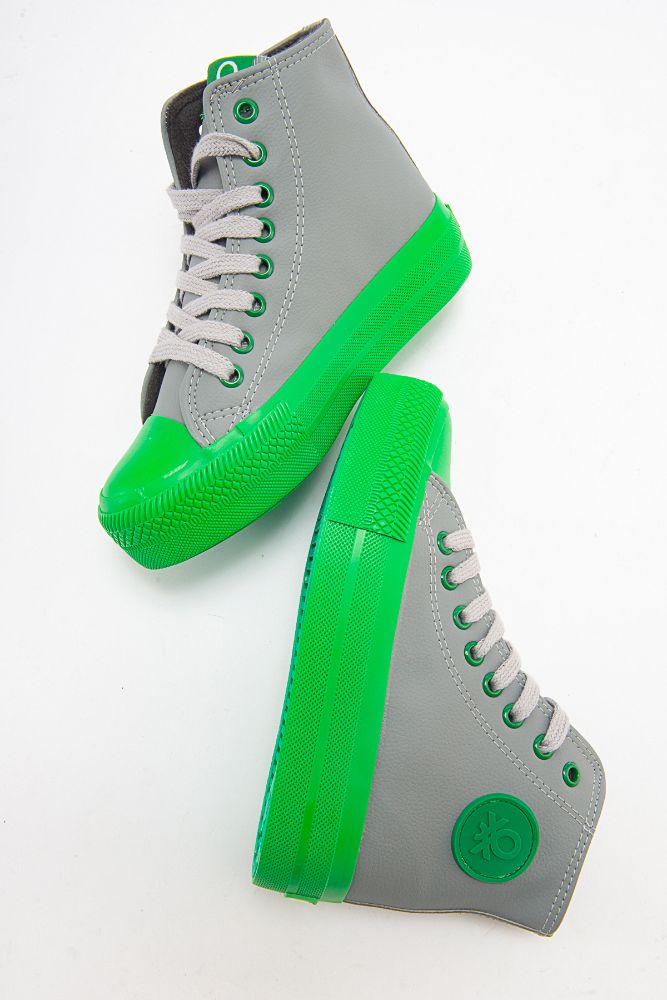 kadin-spor-ayakkabi-GRI YESIL-BN24131125-0065529_0